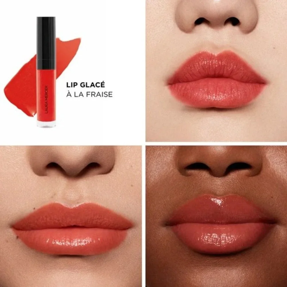 Laura Mercier Lip Glacé Lip Gloss 420 A La Fraise NIB Full Size